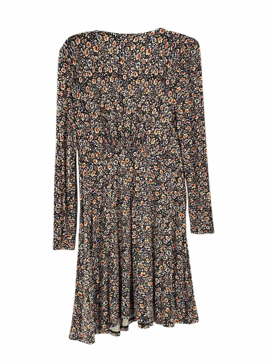 boden Size 12 Black Orange Floral Dress