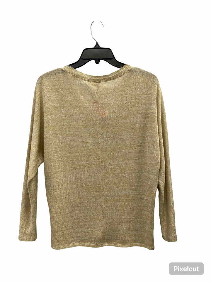 YA Los Angeles Size S Gold Sweater