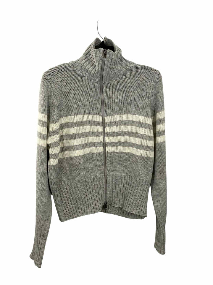 Major Label Group Size XL Grey White Stripe Sweater