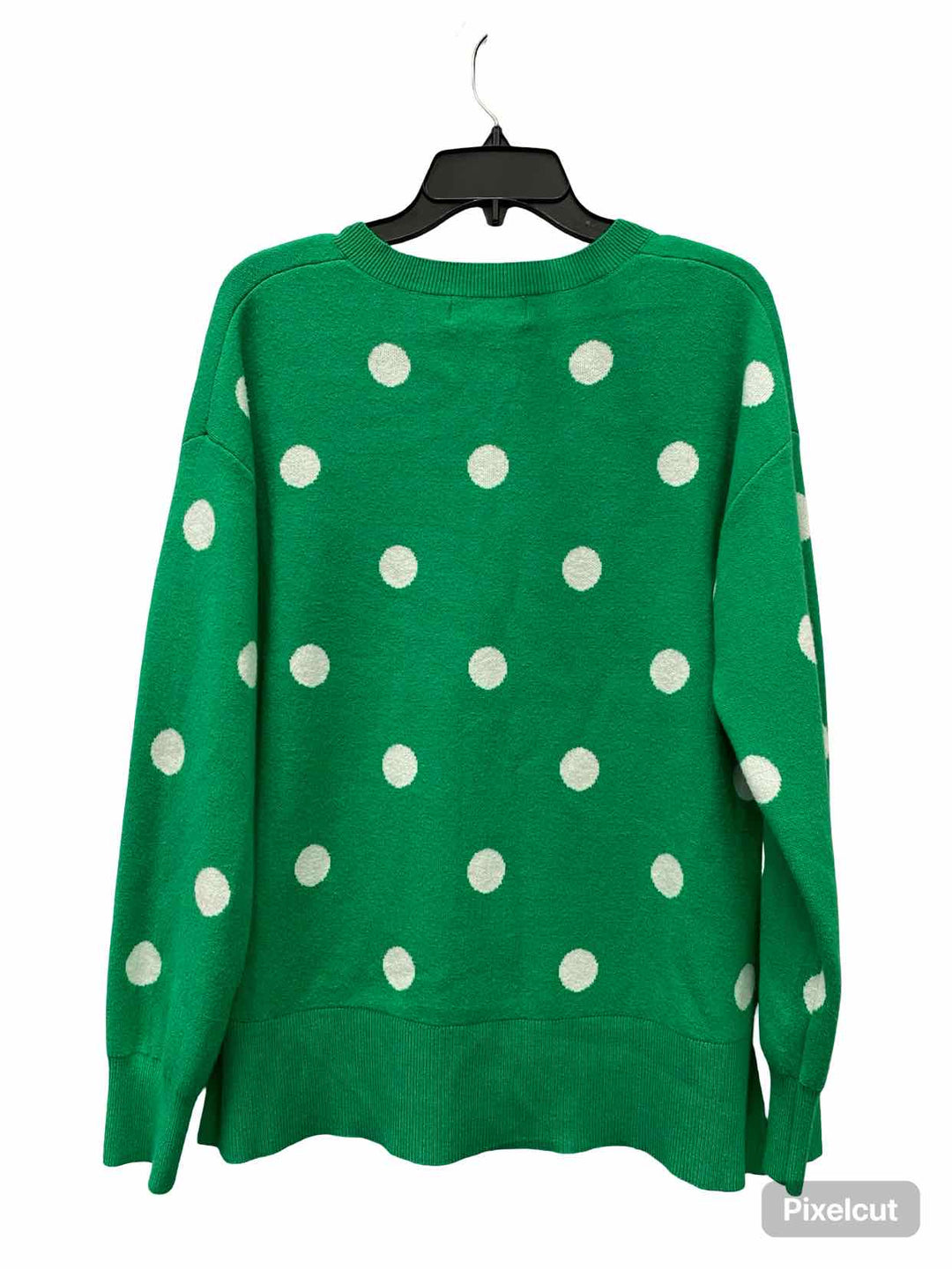 Philosophy Size M Green Polka Dot Sweater
