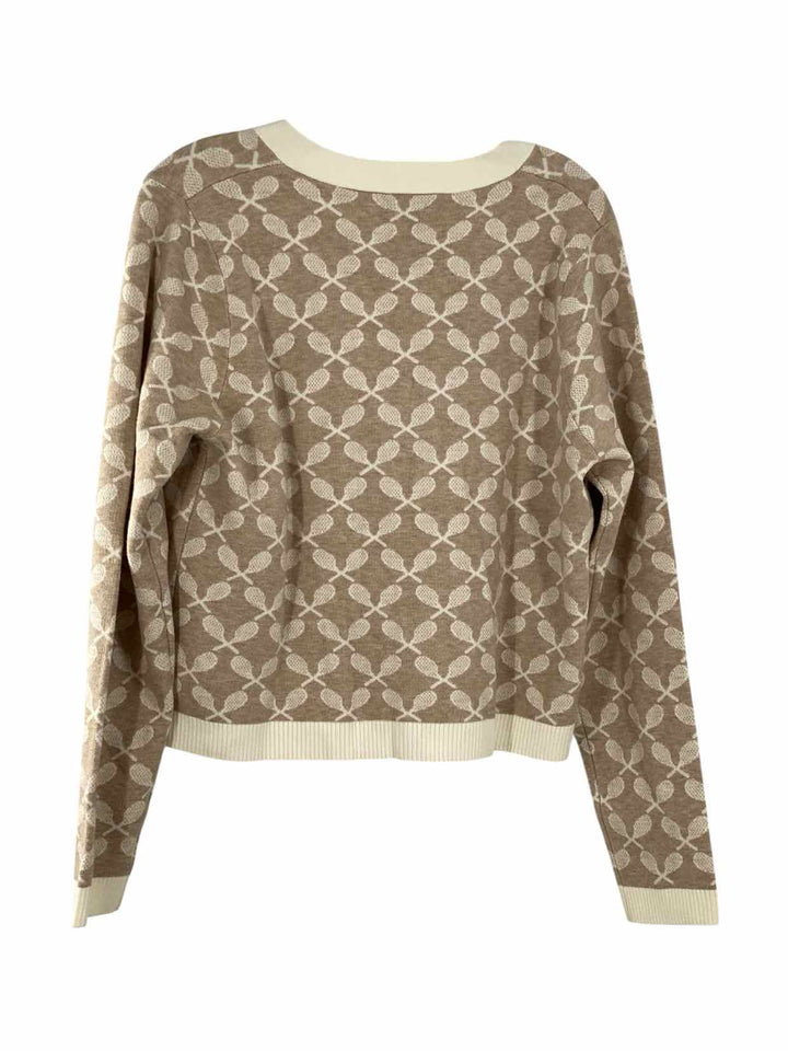 Cynthia Rowley Size M Tan Print Sweater