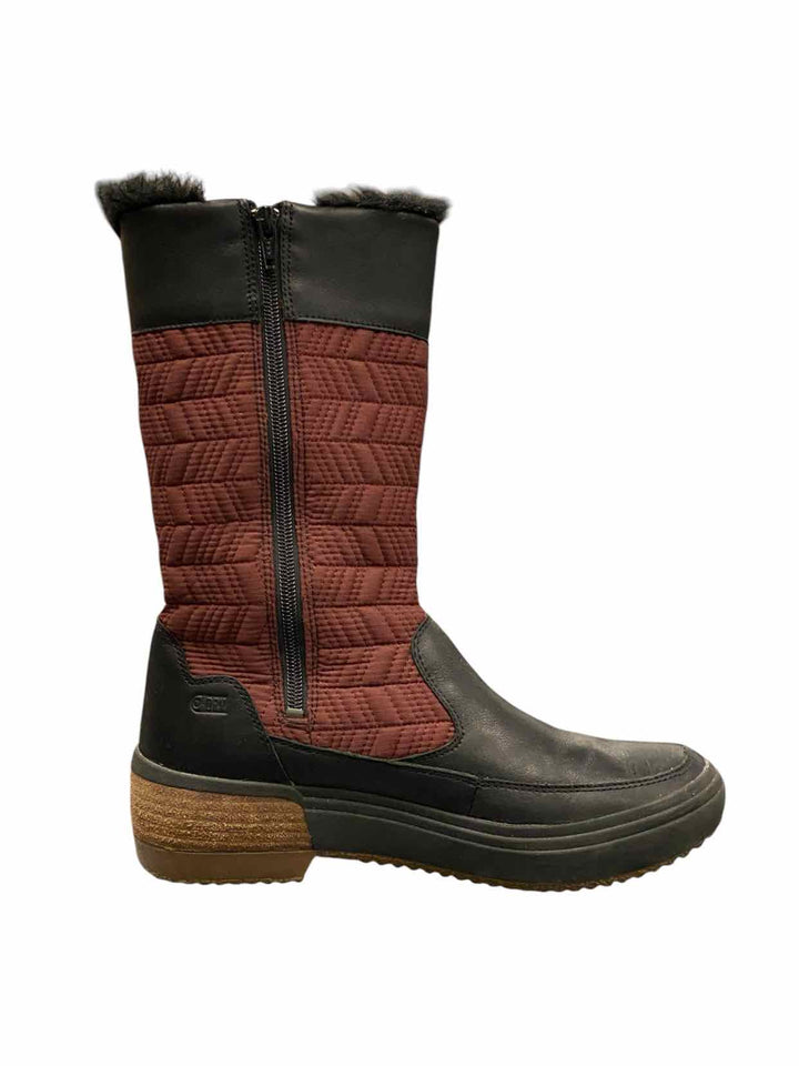 Merrell Shoe Size 8 Black Red Winter Boots(Ankle)