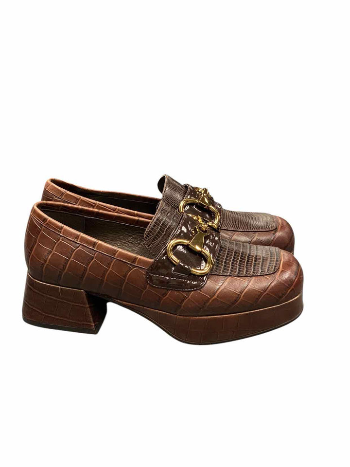 Jeffrey Campbell Shoe Size 6.5 Brown Loafers