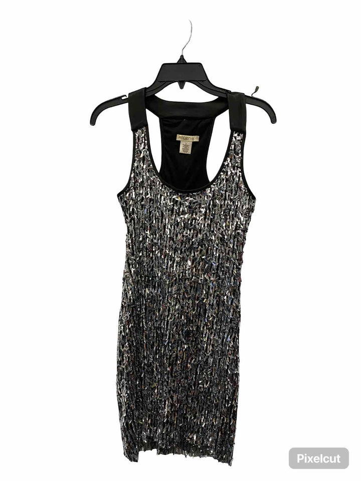 Arden B. Size S Black Slate sequined Formal Dress (Short)