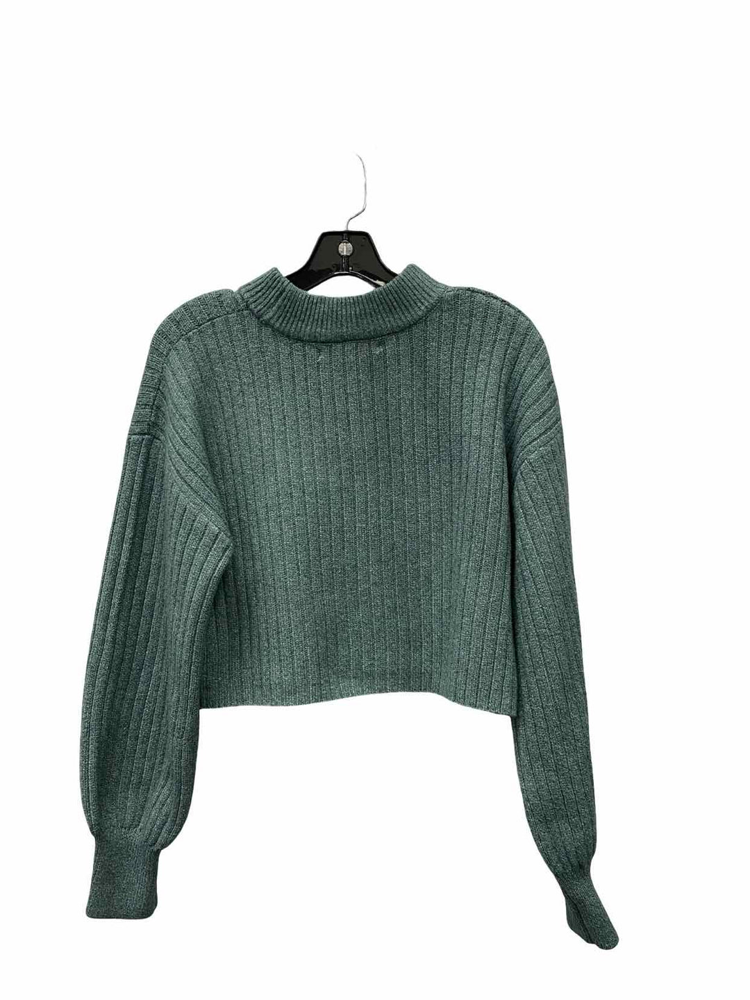 Altar'd State Size L Green Ribbed Sweater