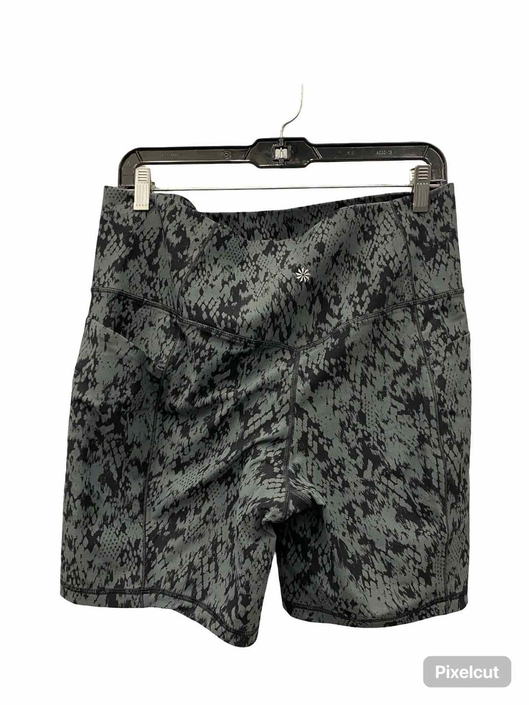Athleta Size XL Teal Black Print Athletic Shorts