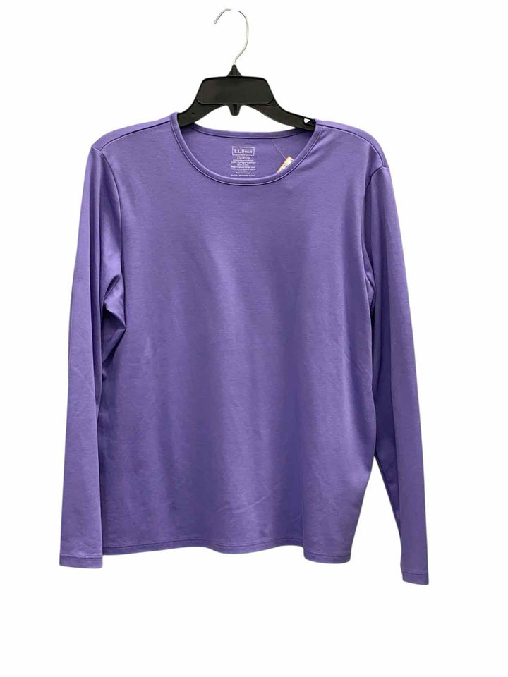 LL Bean Size XL Purple Long Sleeve Shirts