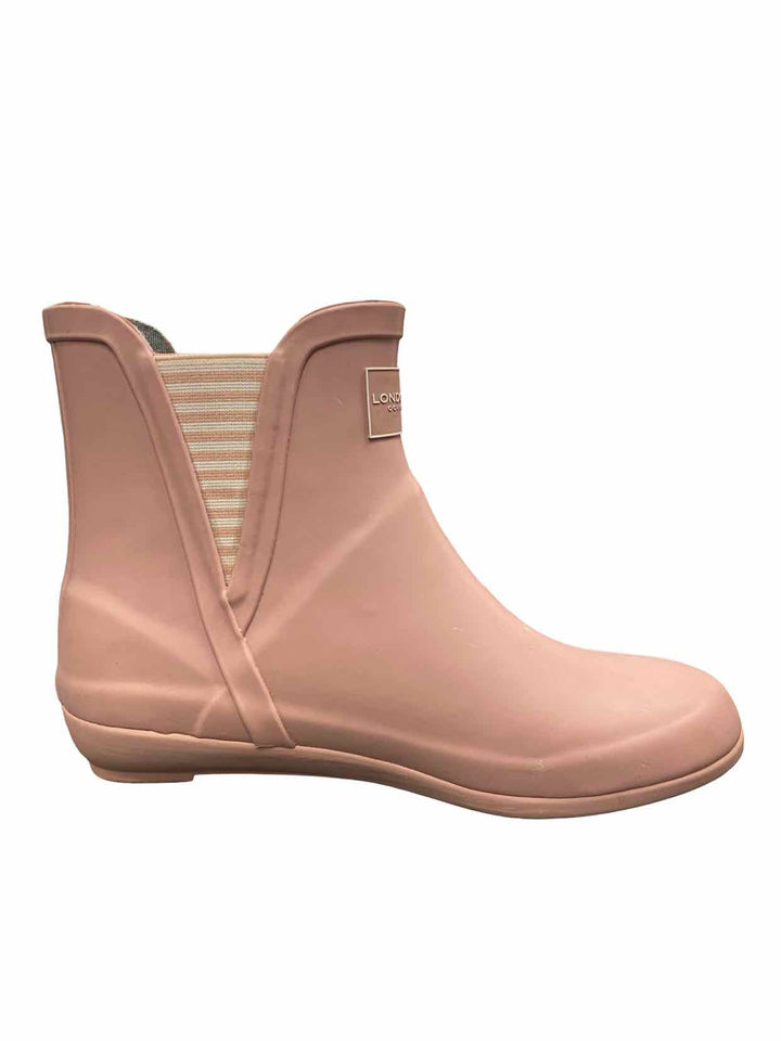 London Fog Shoe Size 8 Pink Piccadilly Rain Boots(Ankle)