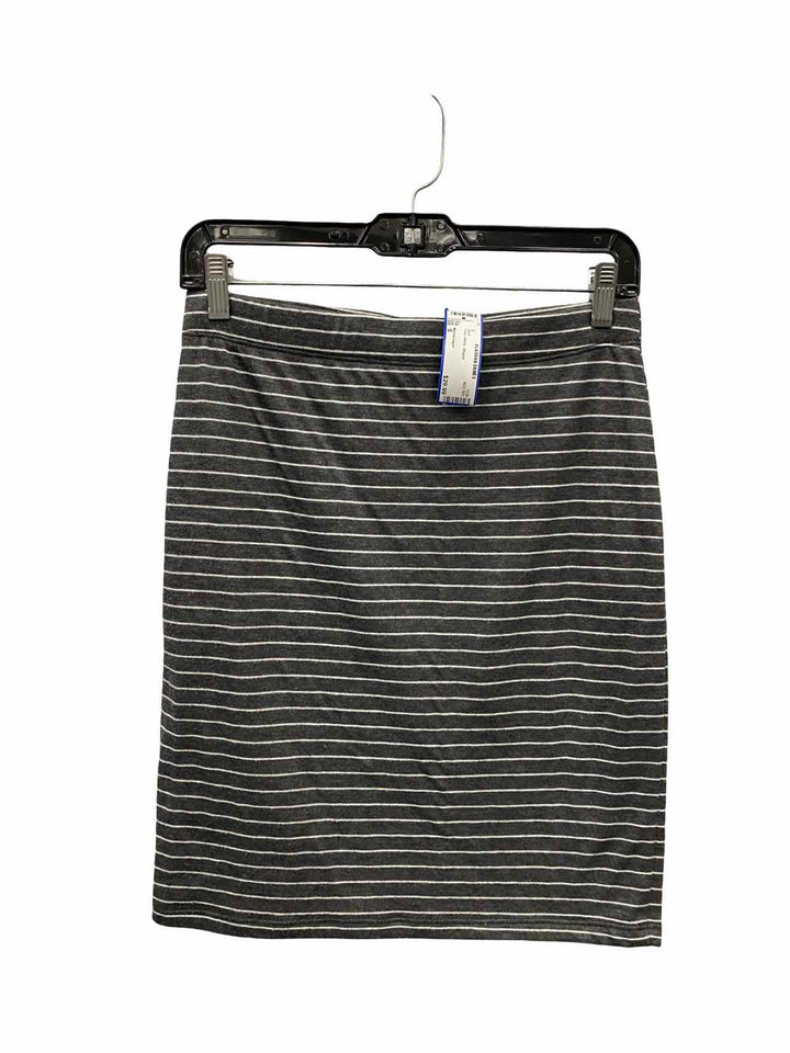 Marine Layer Size S Gray White Striped Skirt