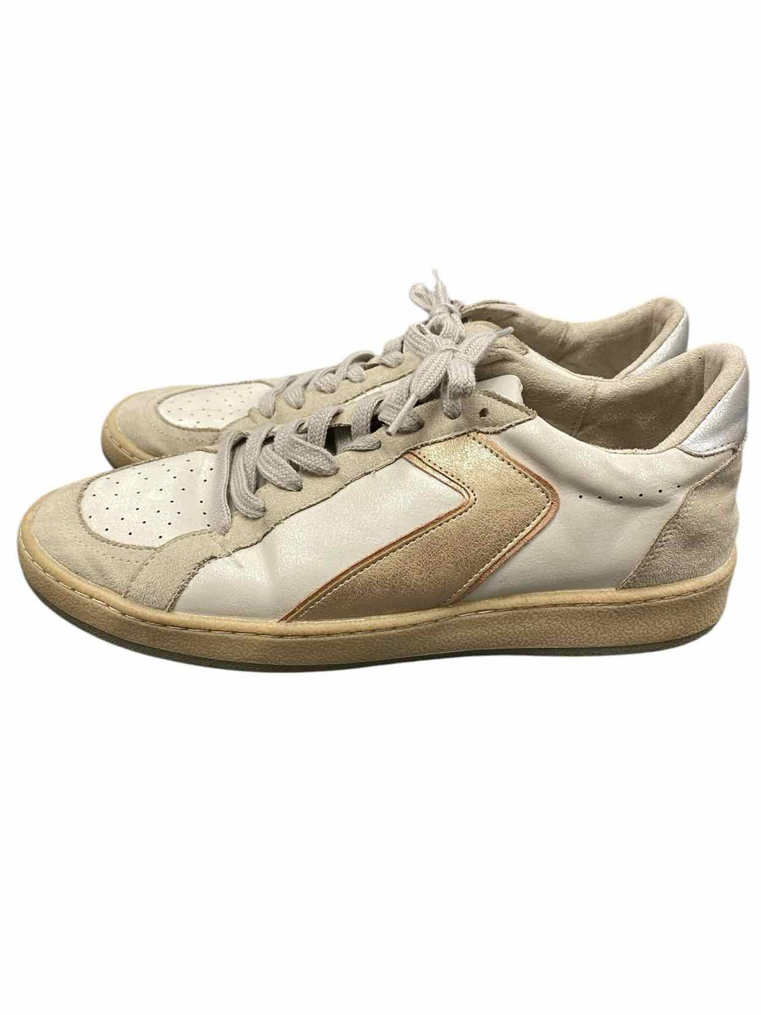 Shu Shop Shoe Size 10 Cream Gold Salma Sneakers