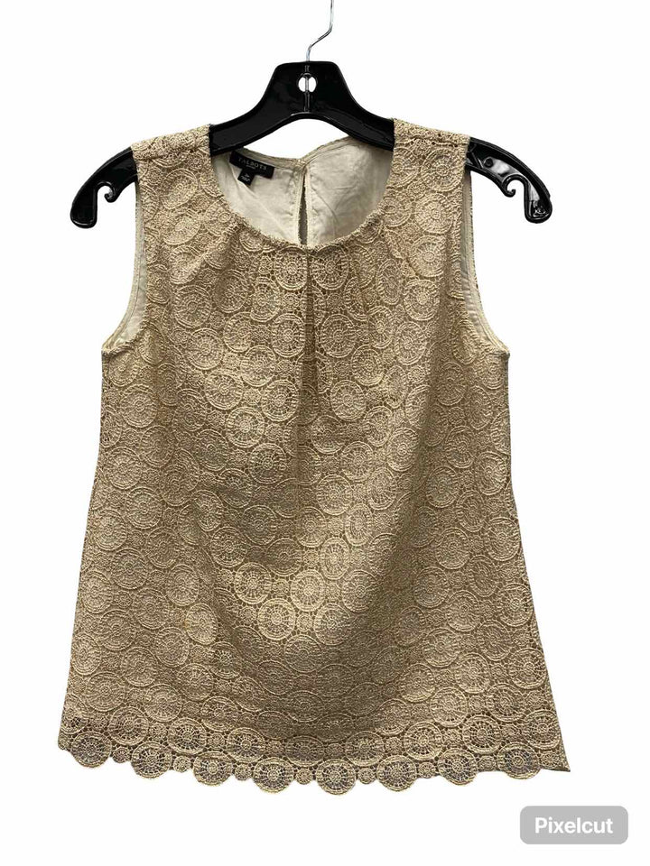 Talbots Size 2P Gold Tank Top