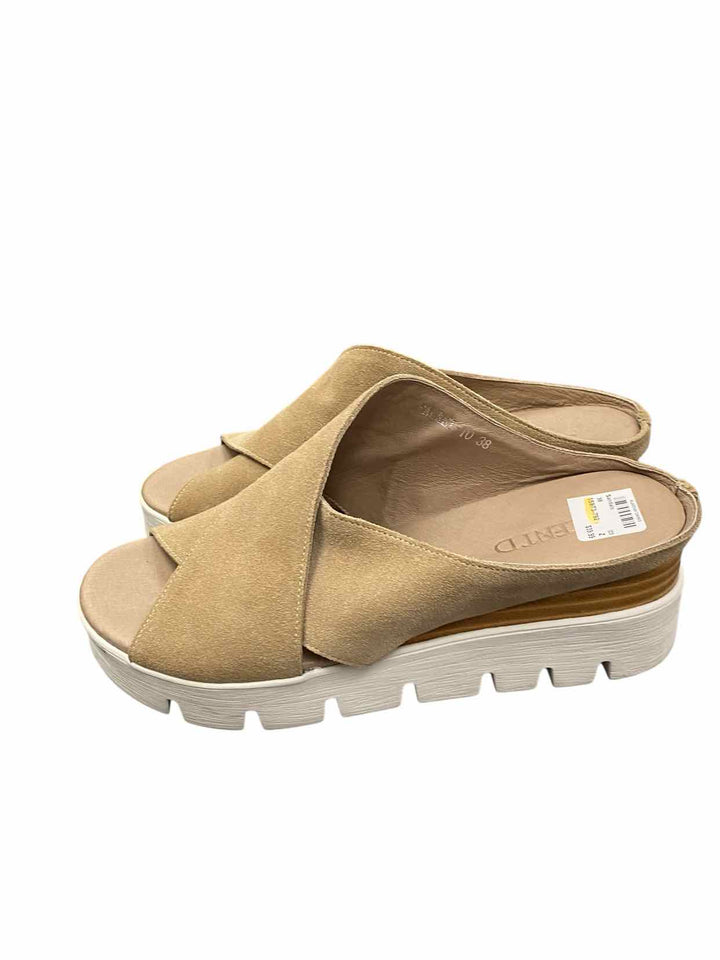Silent D Shoe Size 38 Beige Suede Racket Sandal Sandals