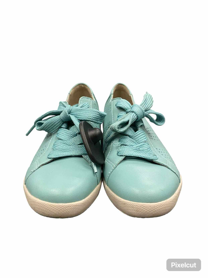 Dansko Shoe Size 37 Blue Leather Orli Sneakers