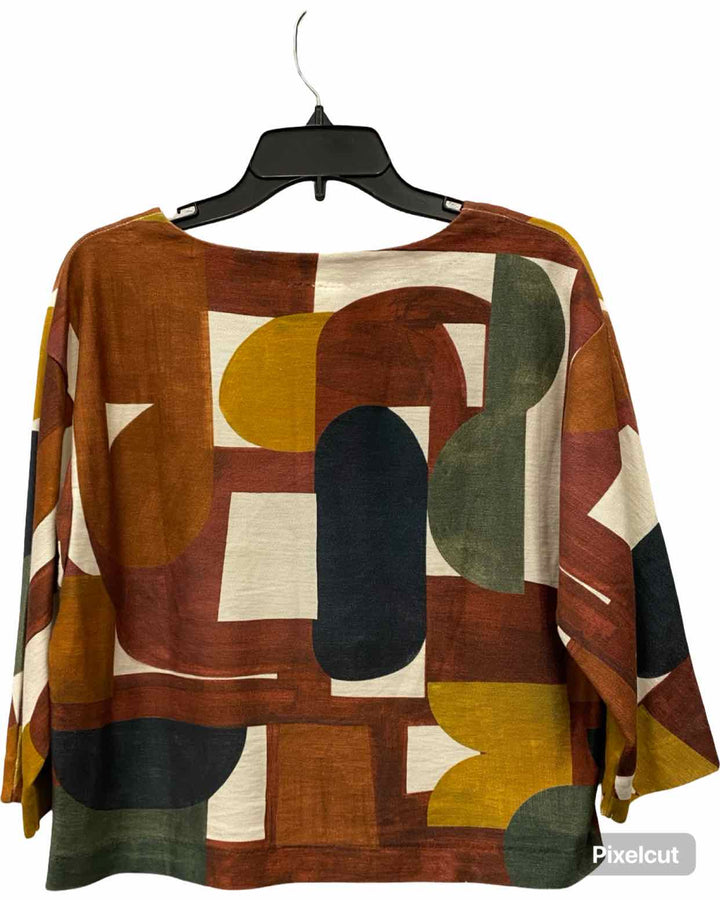 Poetry Size 8 Multi-Color Print Long Sleeve Shirts