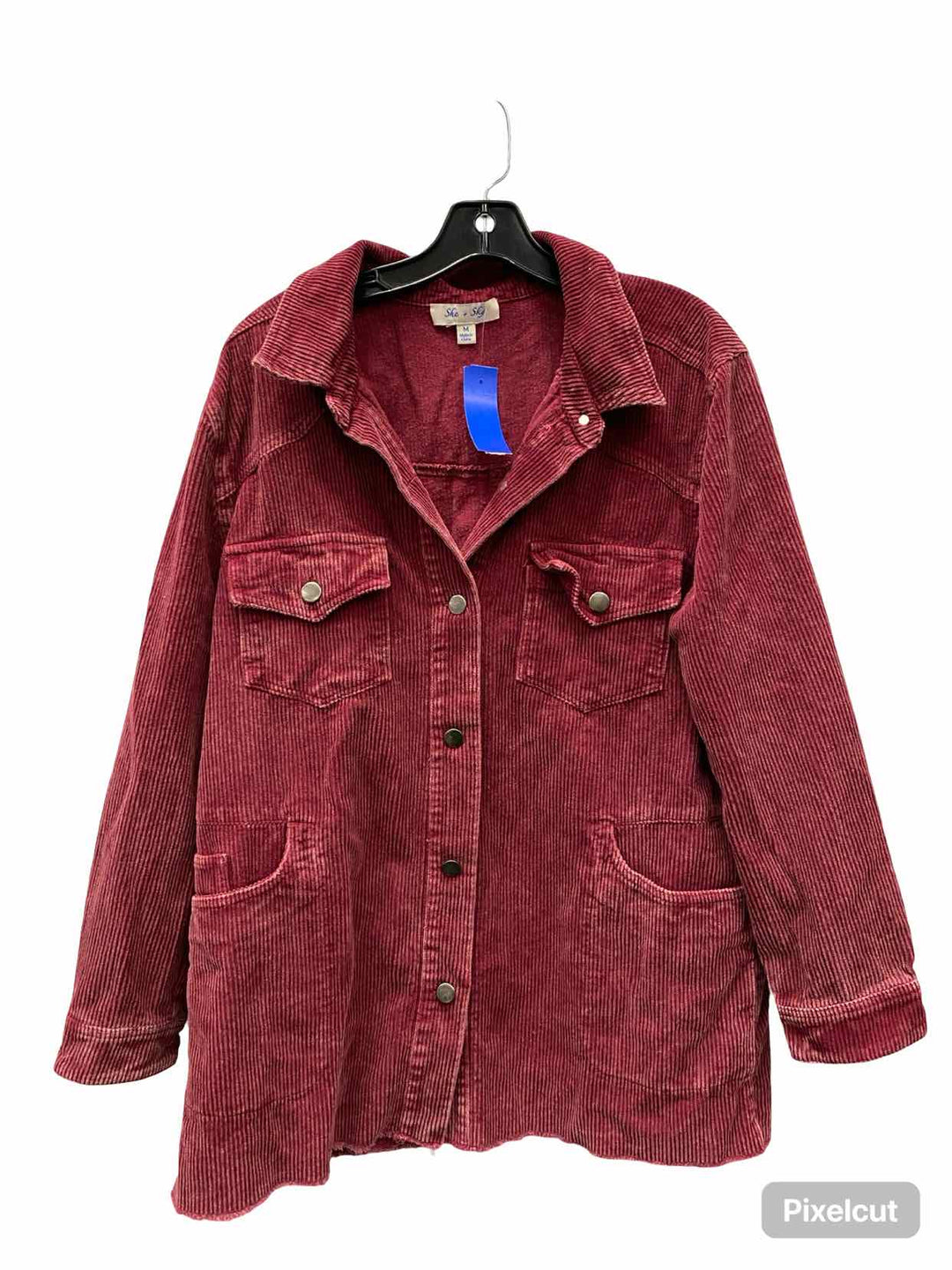 She + Sky Size M Mauve Corduroy Jacket (Outdoor)