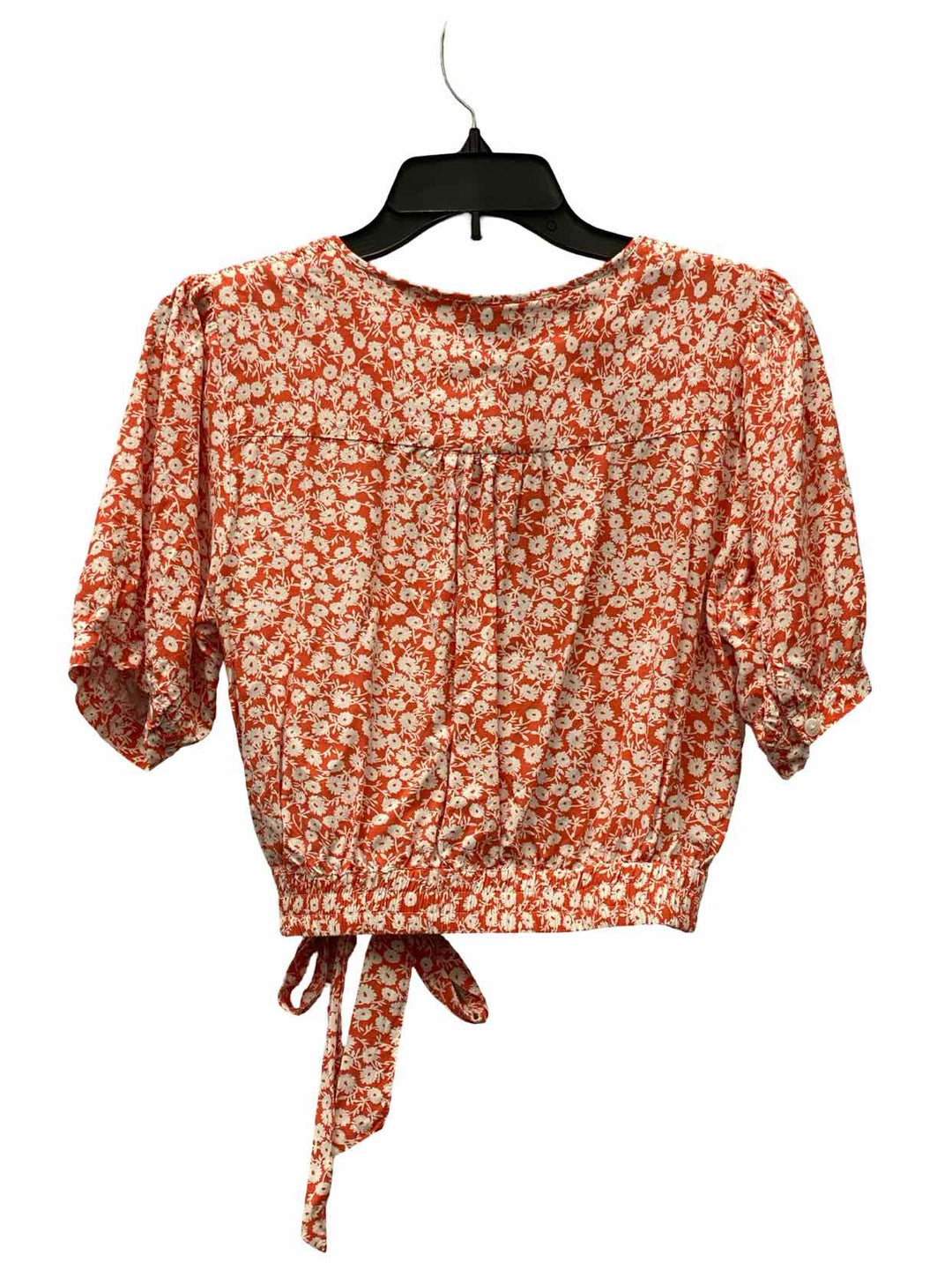 Lost + Wander Size M Wheat Red Floral Short Sleeve Shirts
