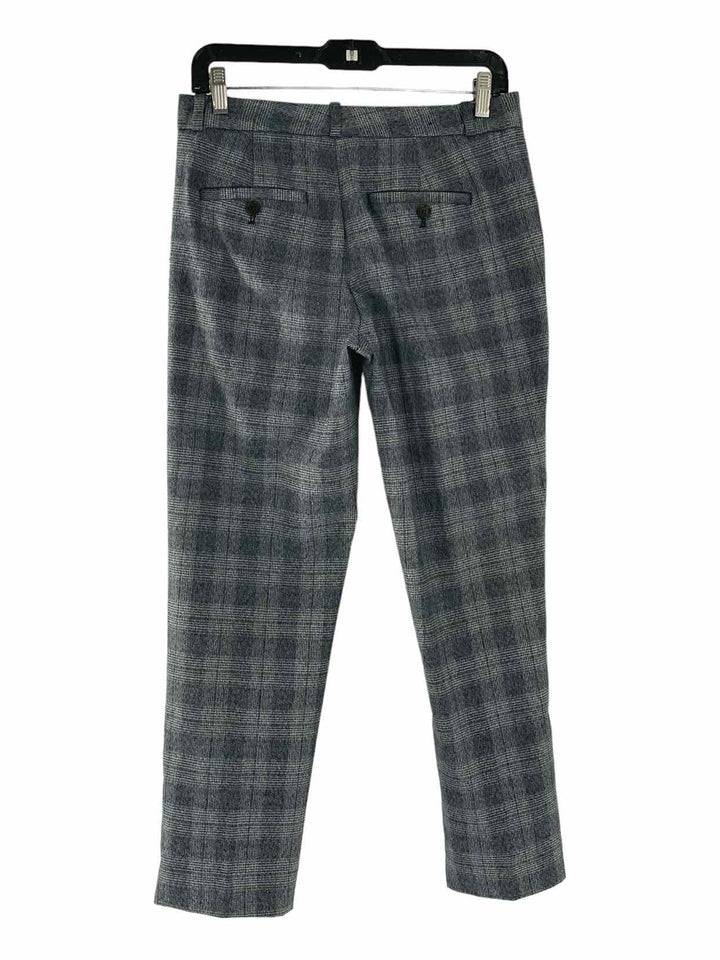 Banana Republic Size 4 Blue Plaid Pants