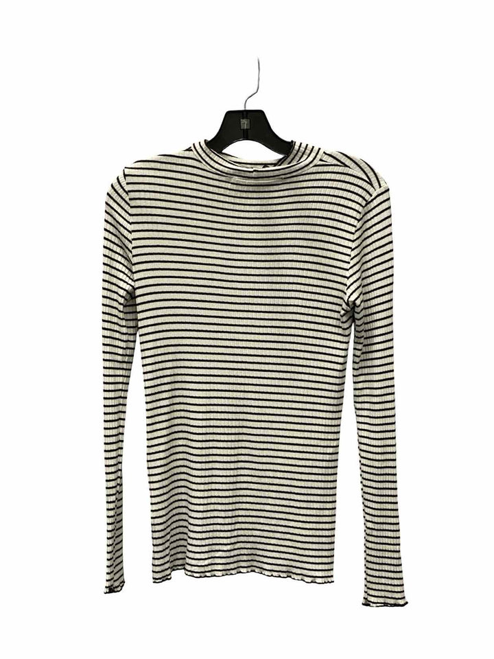 Michael stars Size S White Black Striped Long Sleeve Shirts