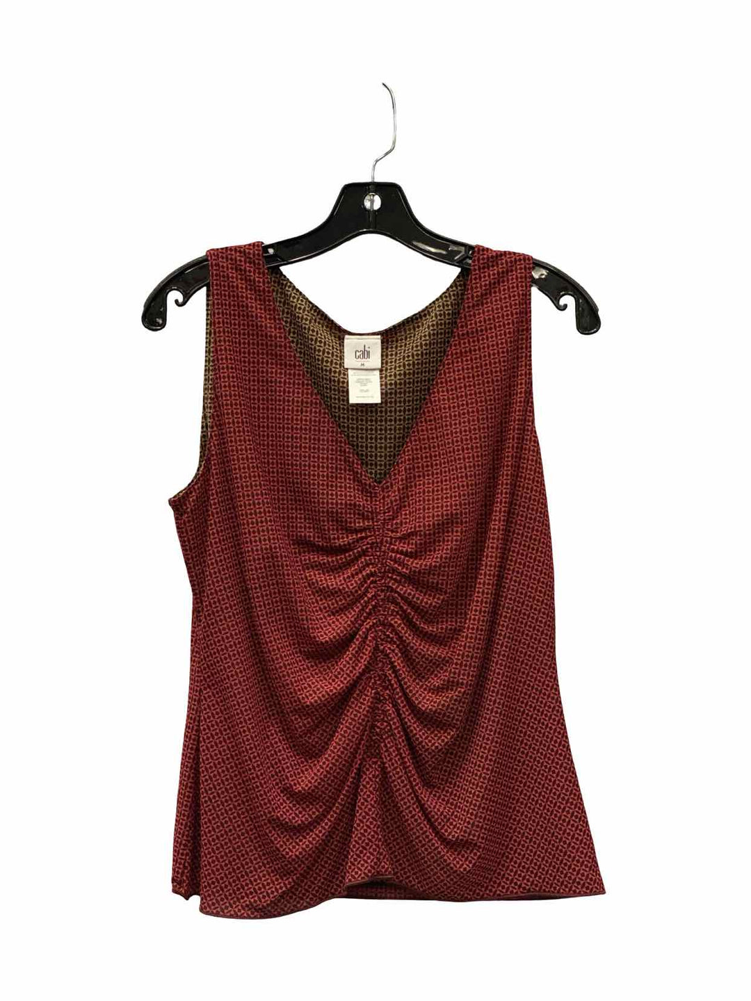 Cabi Size M Red Brown Tank Top