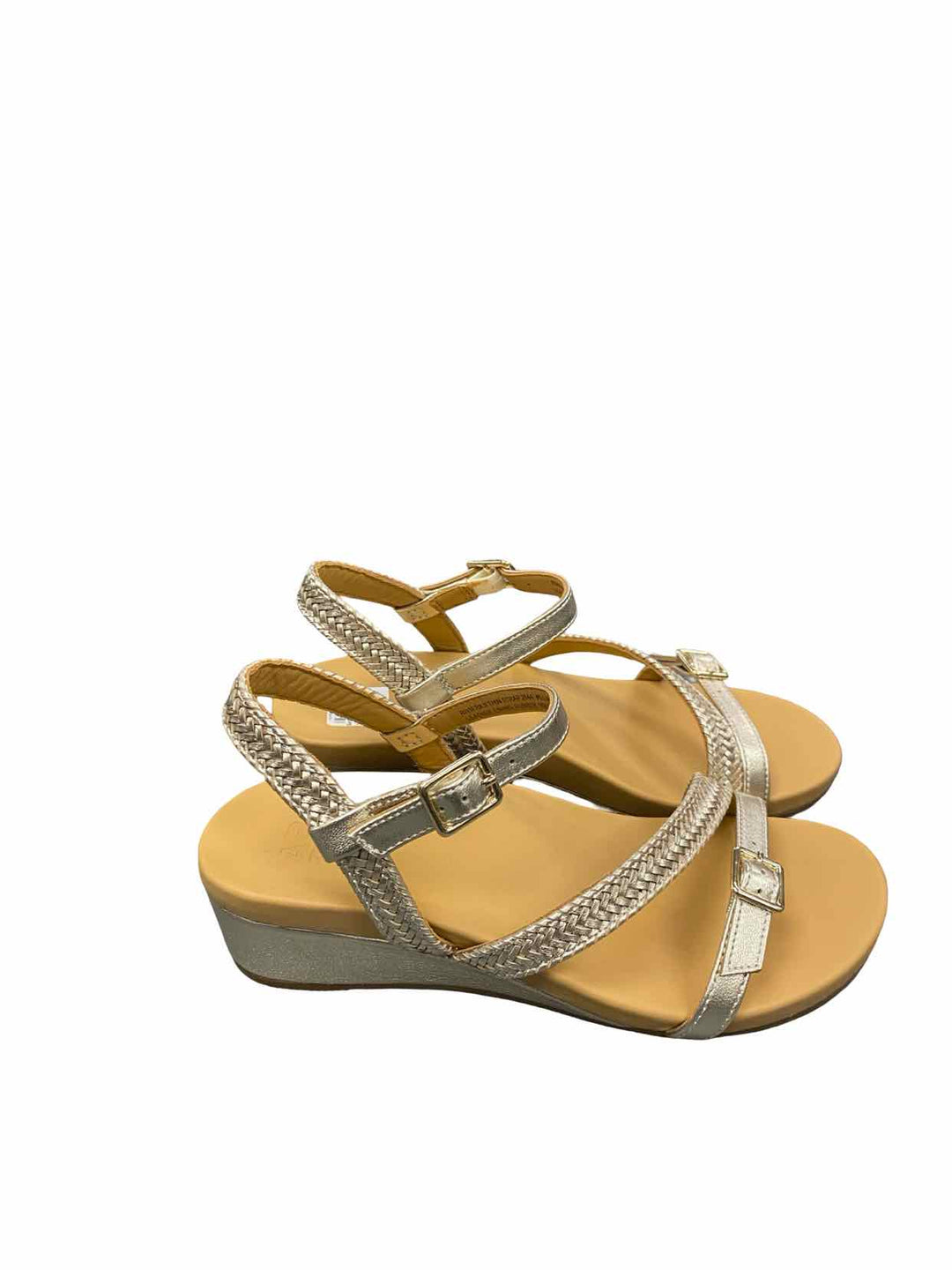 Abeo Shoe Size 6.5 Brown Silver Sandals