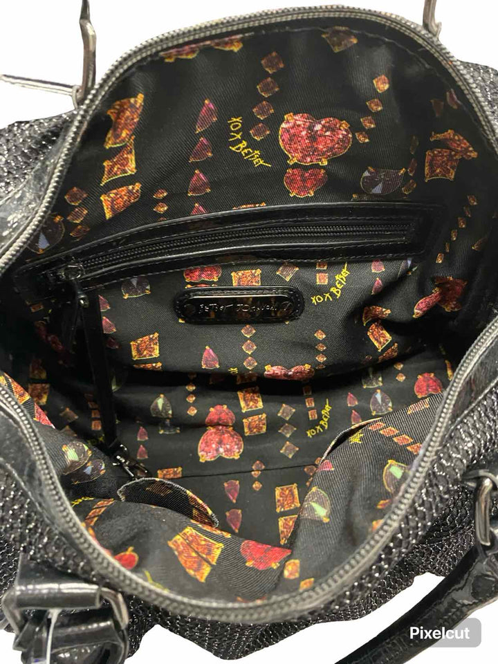 Betsy Johnson Black Purse