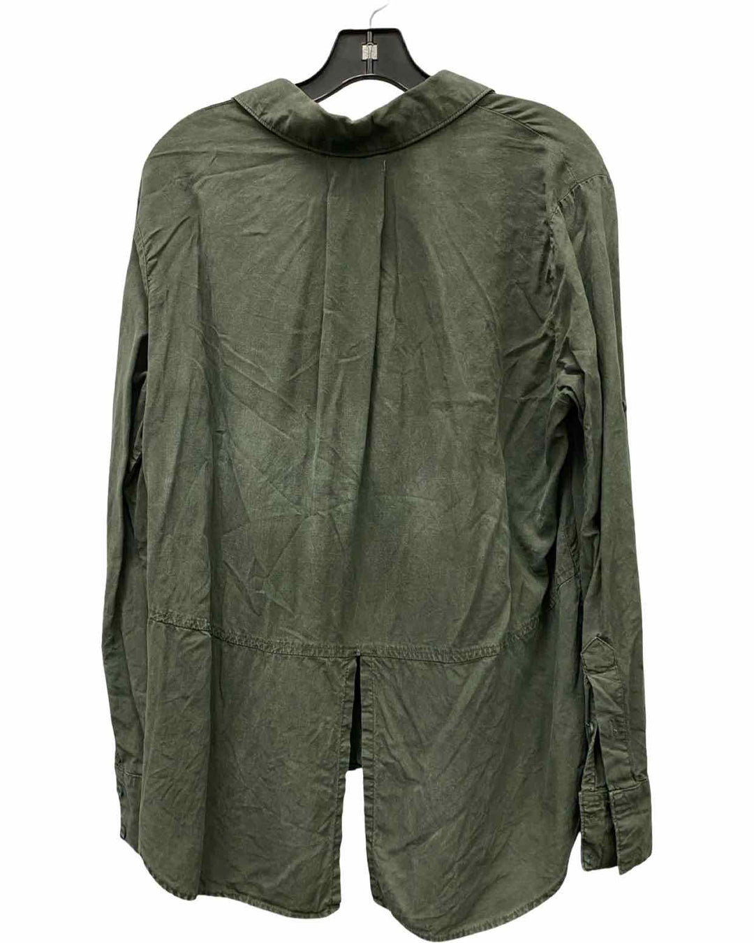 Bella Dahl Size XL Green Long Sleeve Shirts