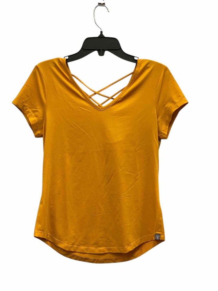 Title Nine Size S Yellow Short Sleeve Shirts