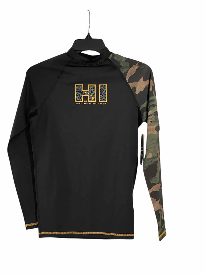 Quicksilver Size S Black Athletic Long Sleeve