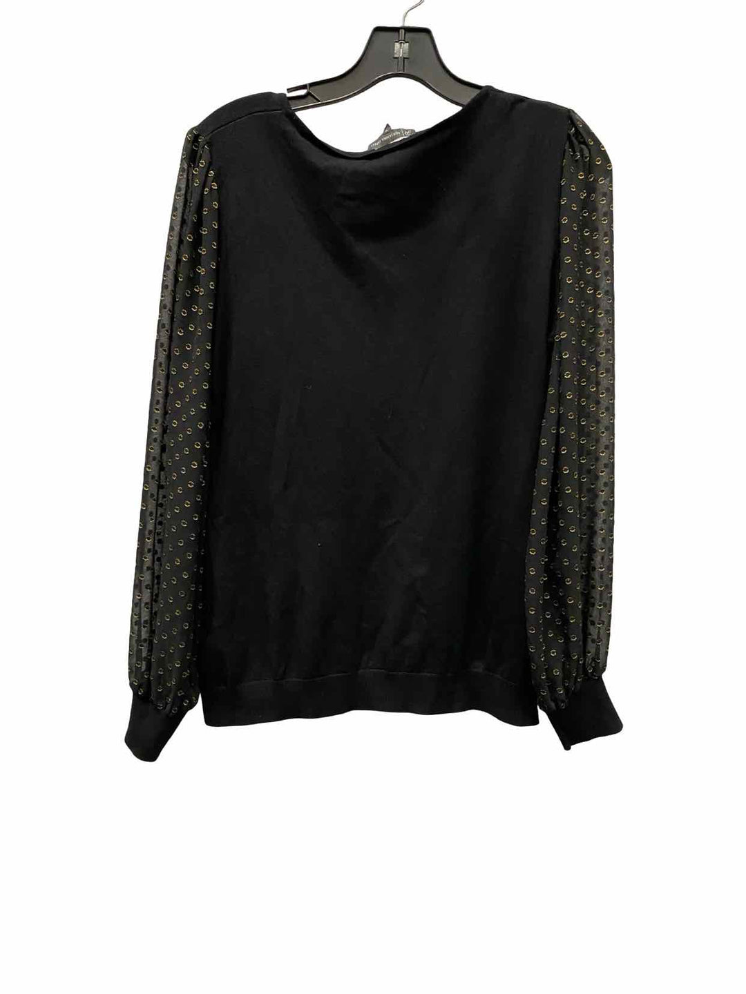 Adriana Papell Size M Black Long Sleeve Shirts