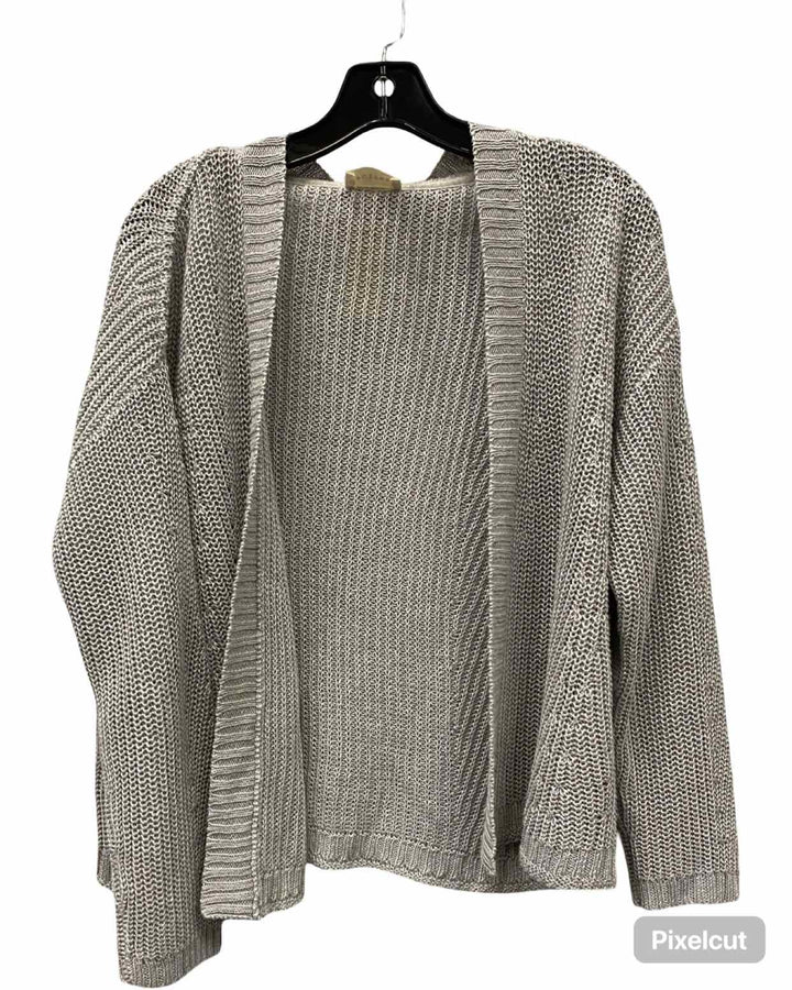 Poetry Size M Grey 100% Linen Sweater