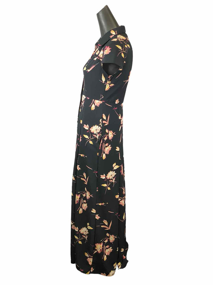 Studio B by Bobeau Size S Black Pink Floral Dress