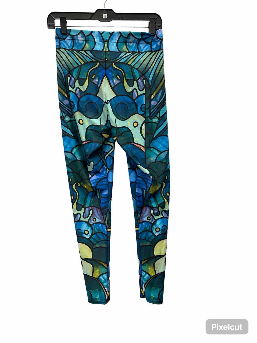 Fishe Wear Size L Blue Print Athletic Pants