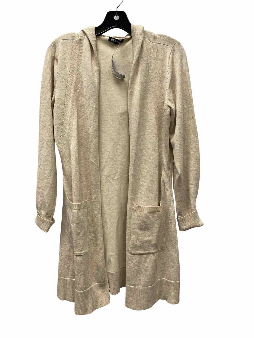 By Design Size L Beige Cardigan Long Sleeve Shirts