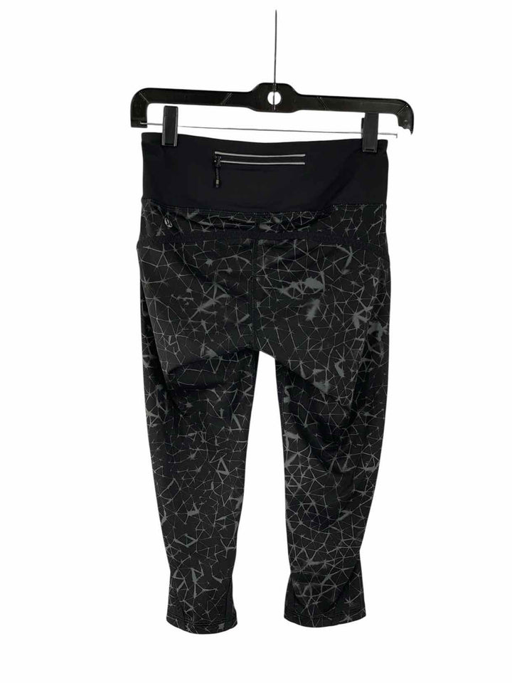 Lululemon Size 4 Black Grey Athletic Pants