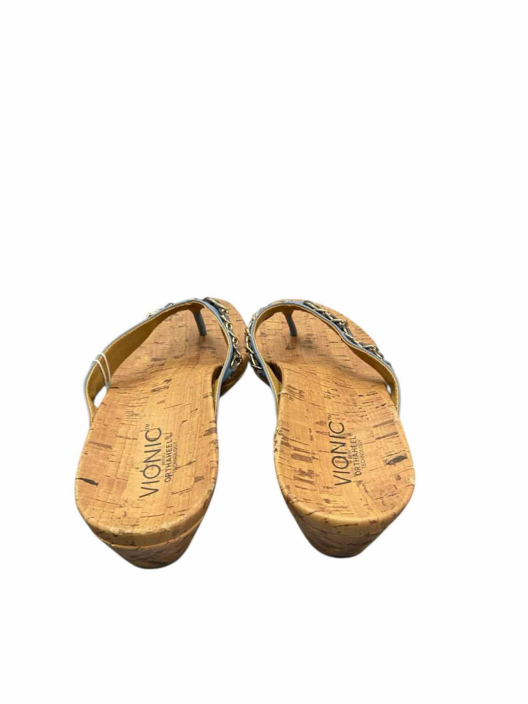 Vionic Shoe Size 9 Blue Brown Sandals