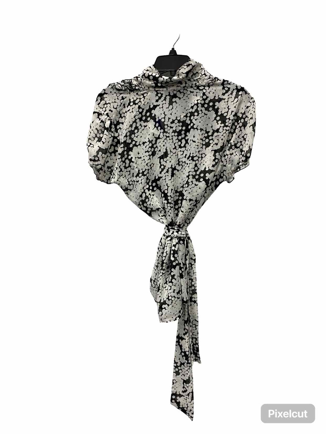 Style & Co Size 16 White Black Dots Short Sleeve Shirts