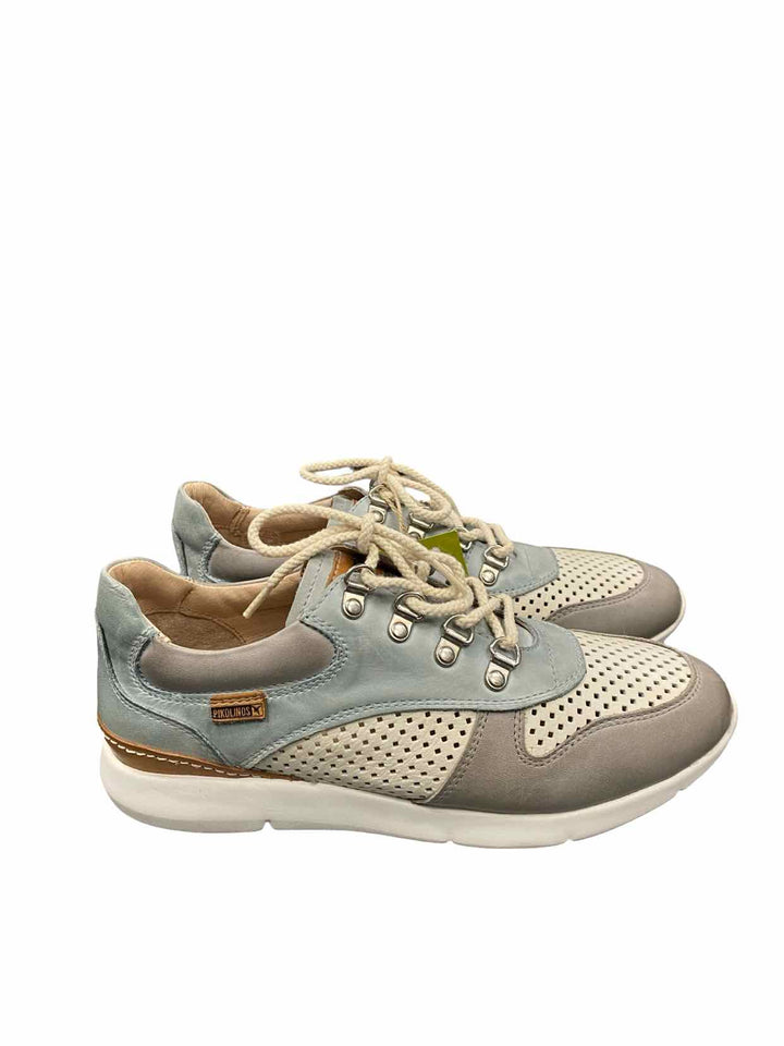 Pikolinos Shoe Size 40 Blue Grey Perforated Sneakers