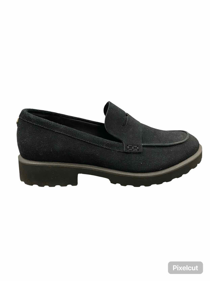 Cole Haan Shoe Size 8 Black Suede Gwendolyn Penny Loafers