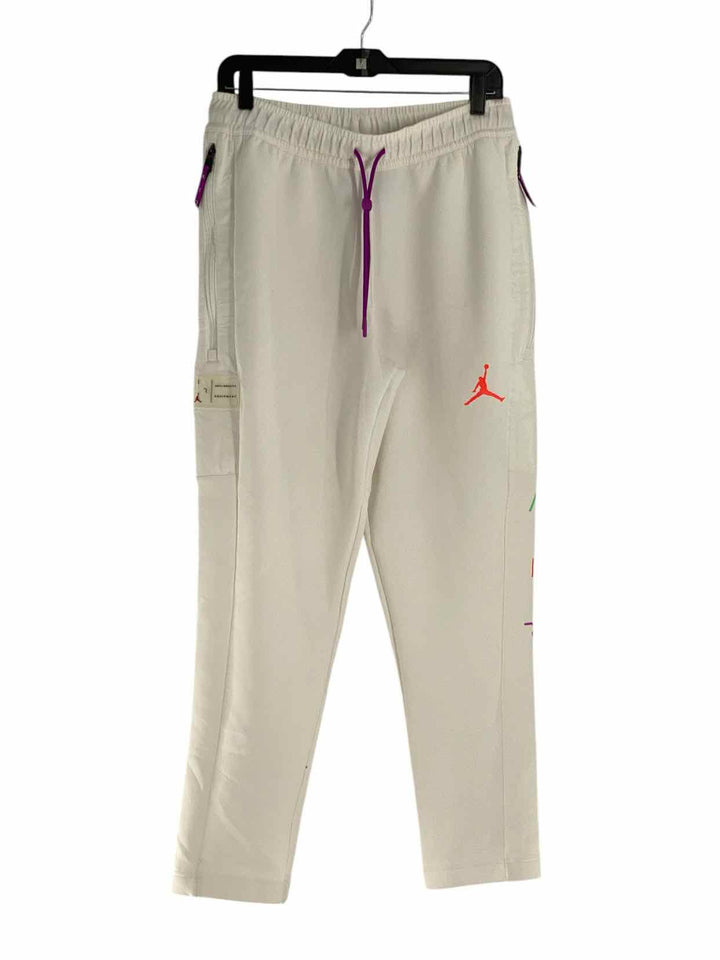 Jordan Size M White Purple Athletic Pants