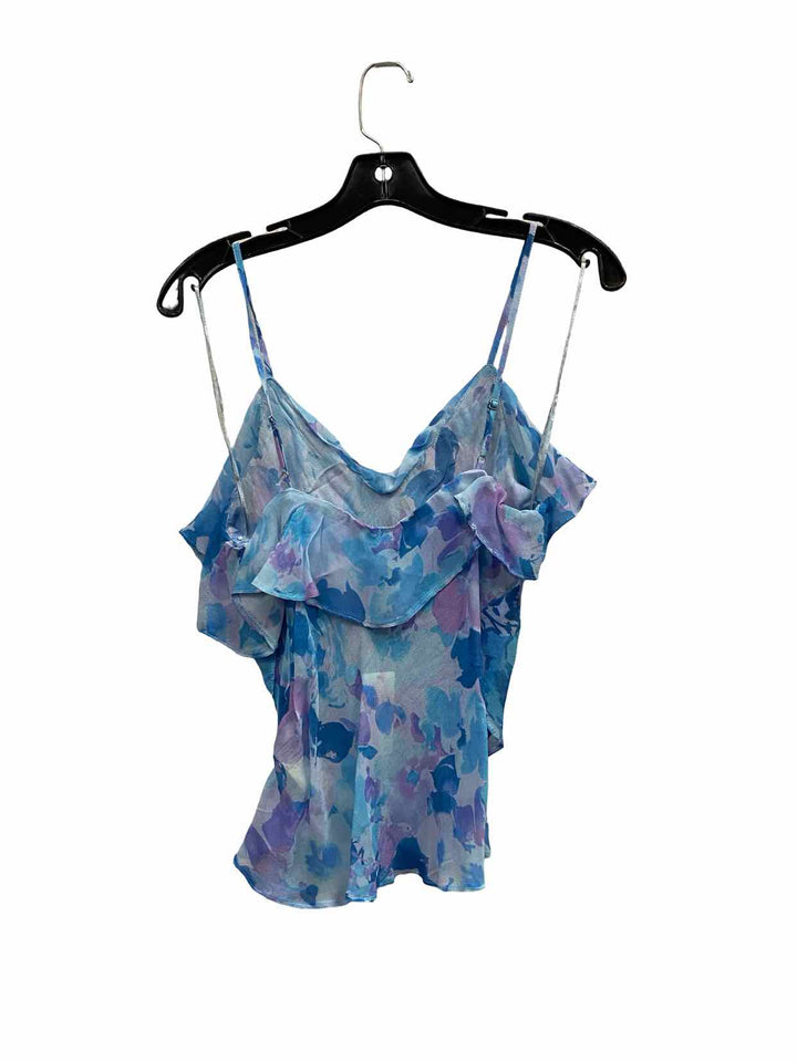 Anthropologie Size S Blue Print Tank Top