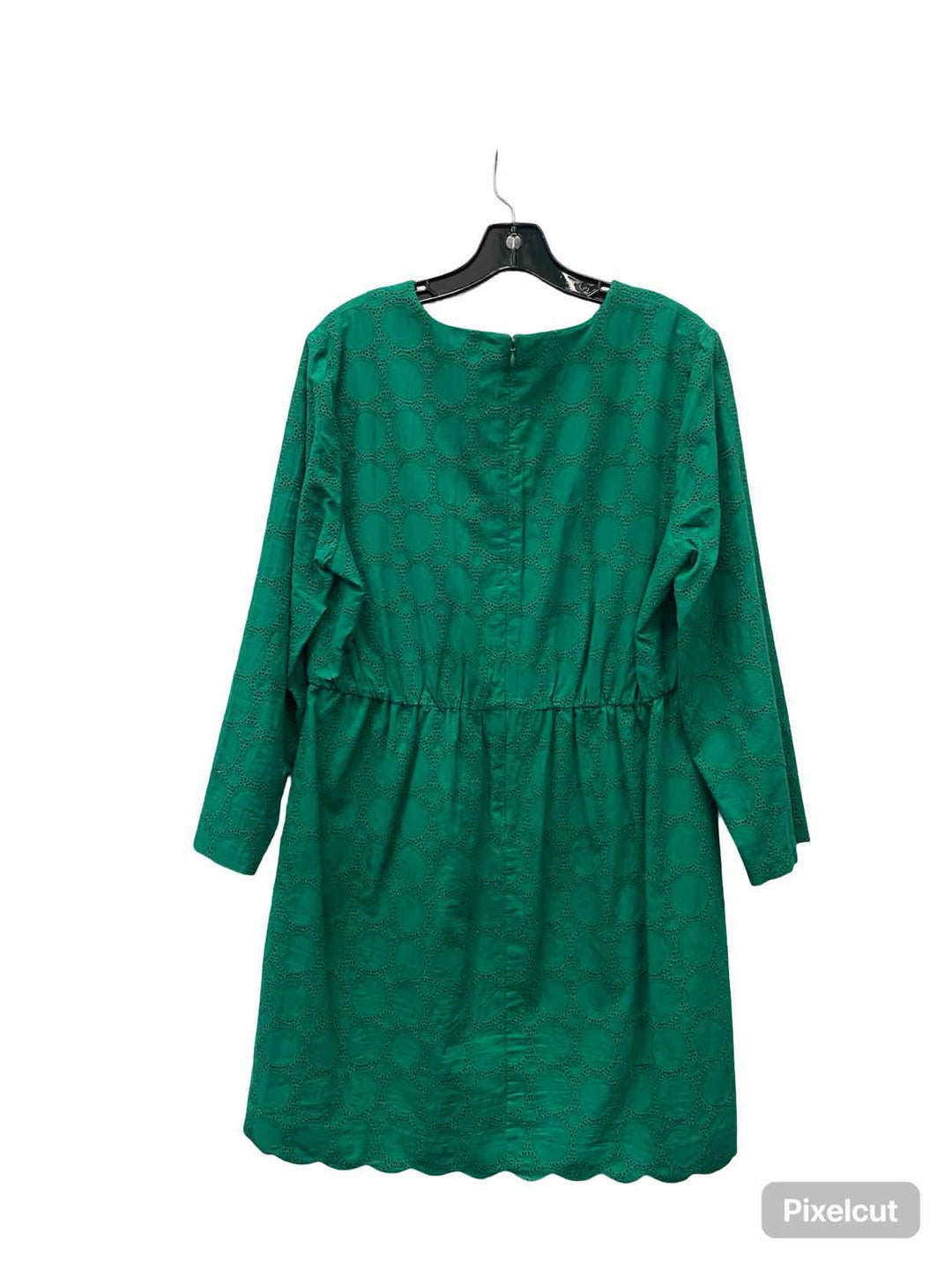 J Crew Size 14 Green Circles Dress