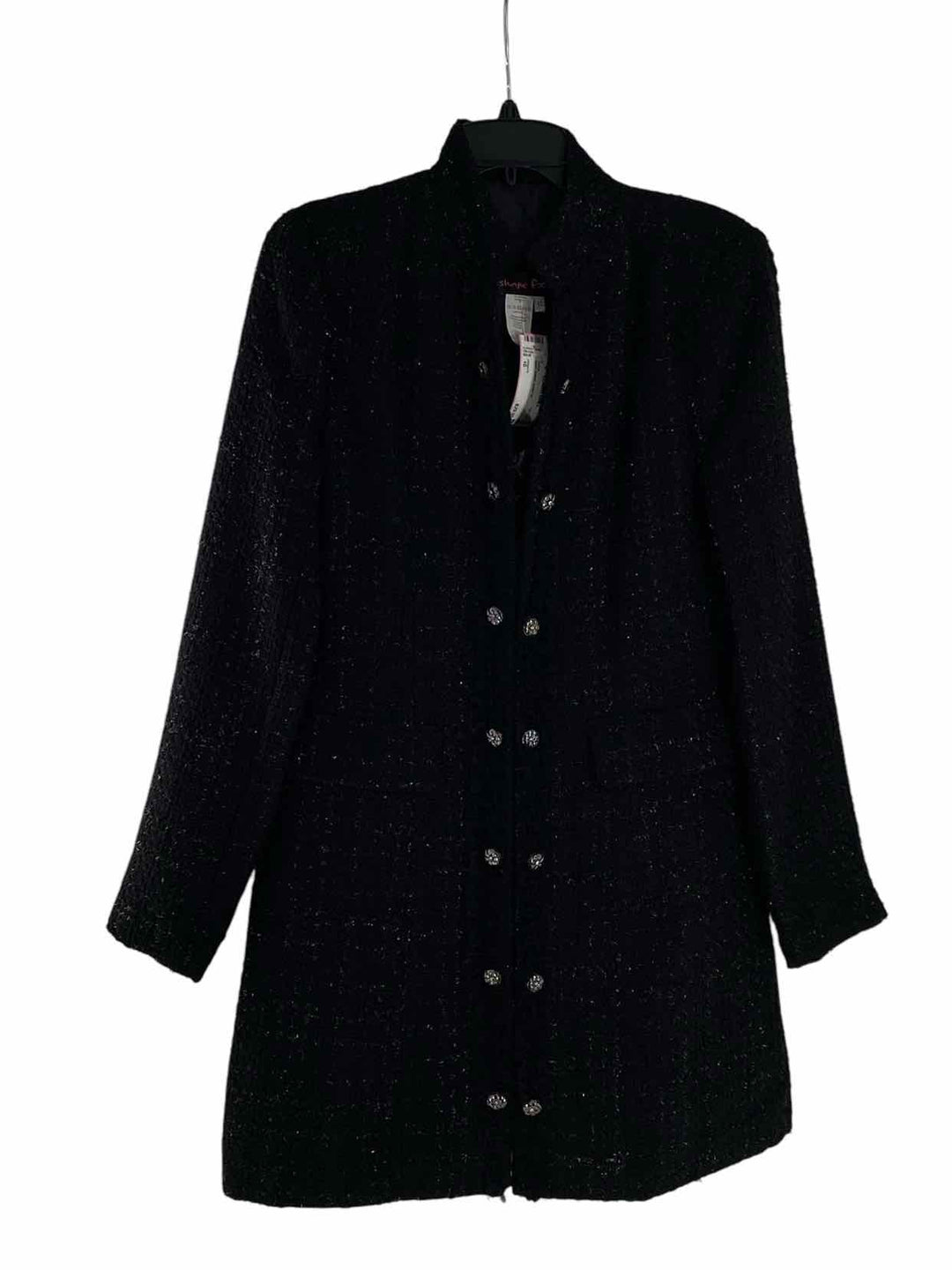 shape fx Size 10 Black Sparkle Button Up Jacket