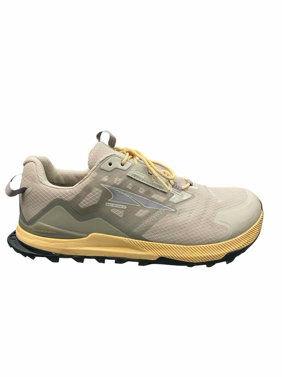 Altra Shoe Size 11 Grey Yellow Lone Peak All-Wthr Low 2 Sneakers
