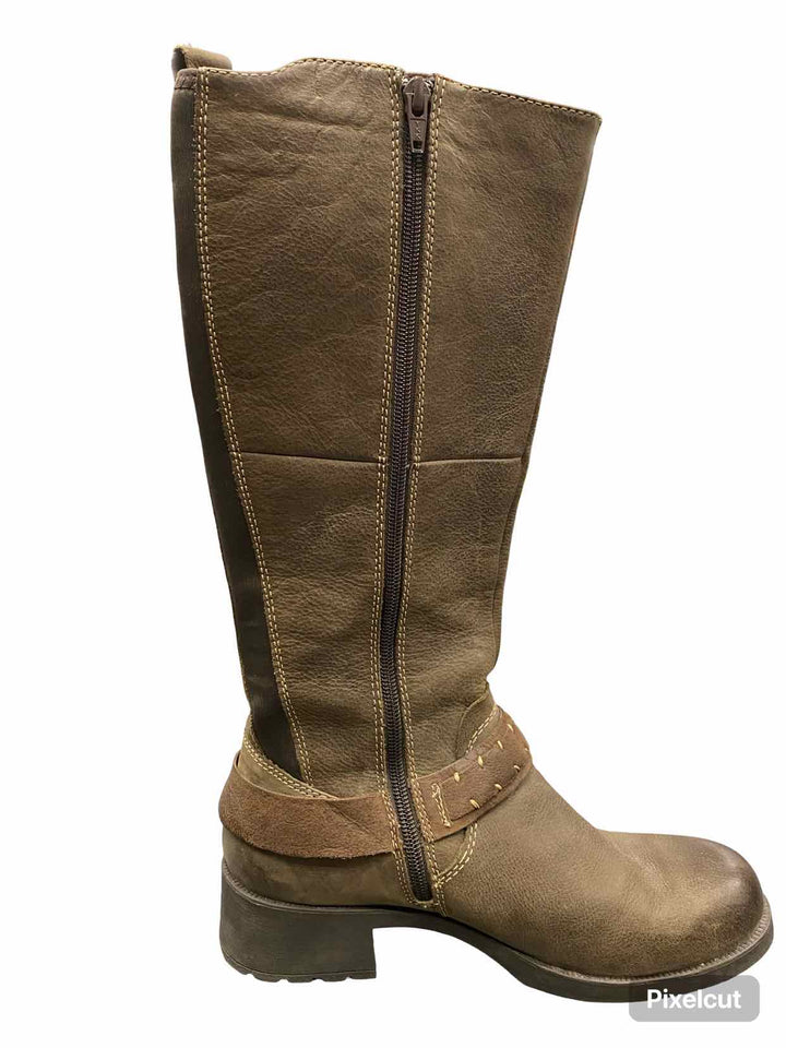 Earth Shoe Size 8 Brown Leather Big Sky Boots(knee)