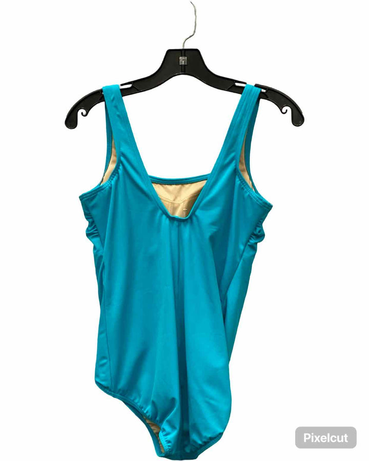 Lands End Size 12 Aqua Swimsuit