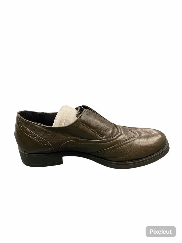 Sheridan Mia Shoe Size 38 Green Leather "Bright" Oxfords Loafers