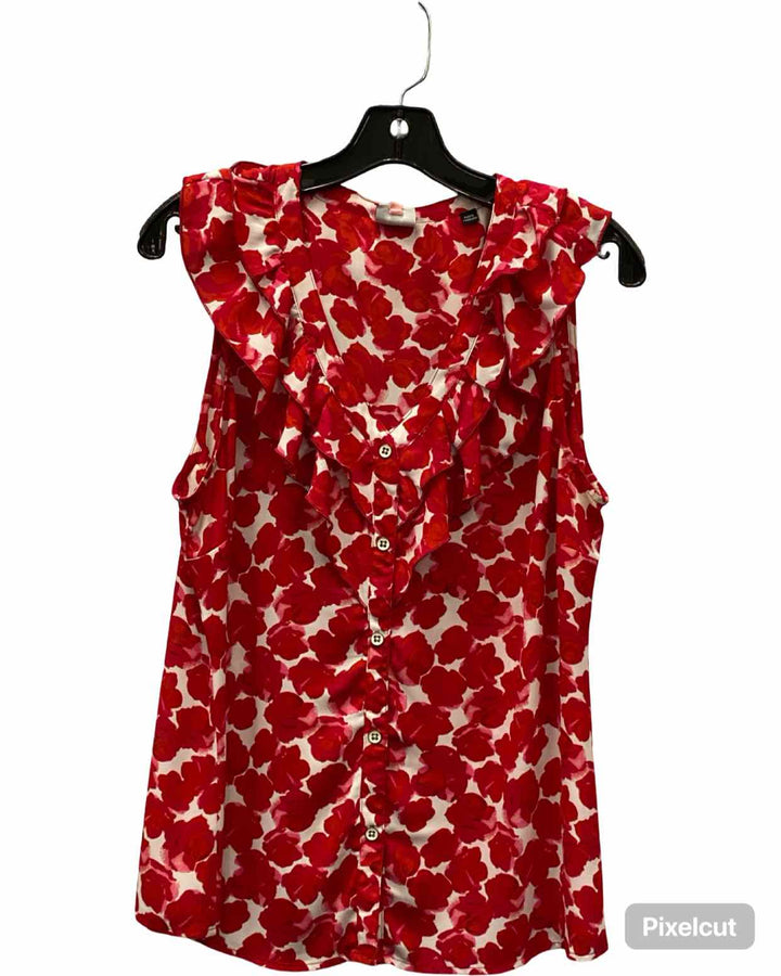 Cabi Size M Red White Tank Top