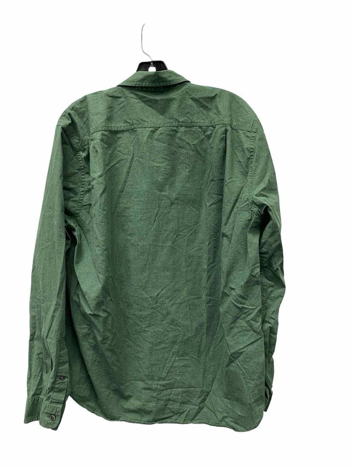 J Crew Size L Green Long Sleeve Shirts