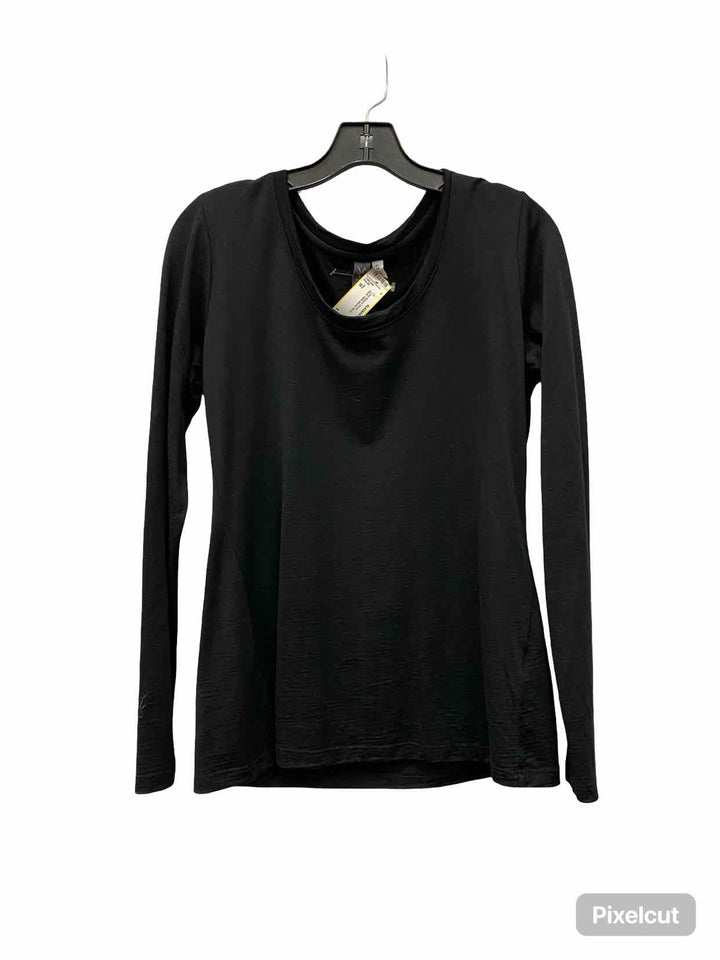 ibex Size M Black 100% Merino Wool Long Sleeve Shirts