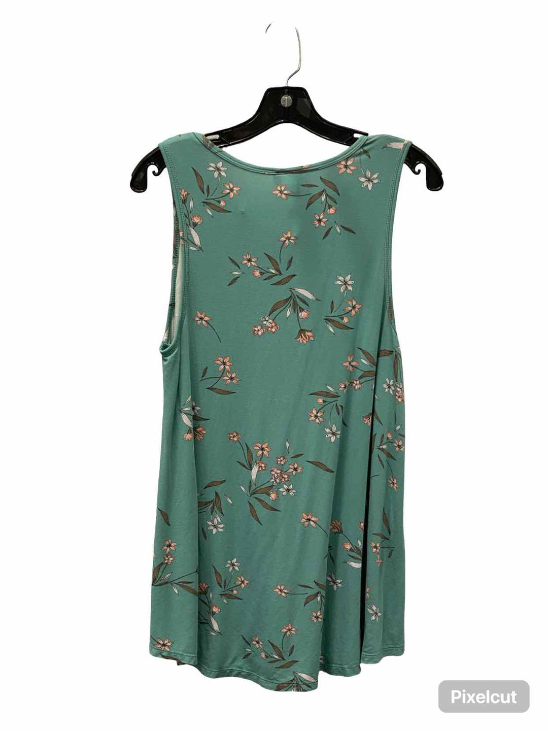 Torrid Size S/M Turquoise Floral Tank Top